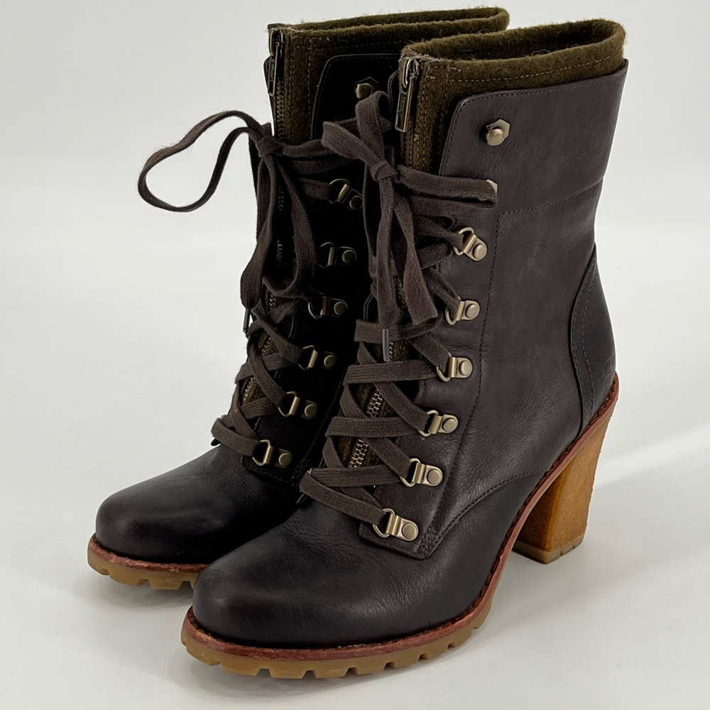 Ugg Heeled Hiking Boots 8 READ - Picture 4 of 16